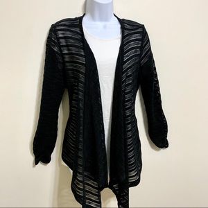 ⭐️3/$10⭐️ Rafaella Sheer Draped Cardigan